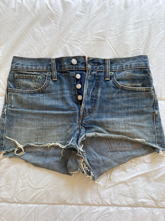 Pantalones cortos Shorts Levis Azules, Talla S-M.