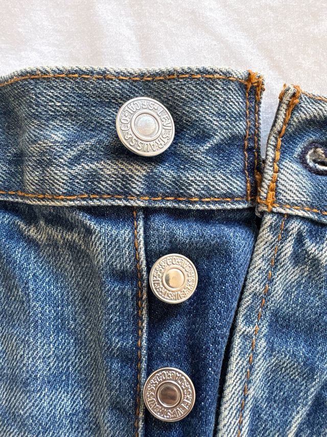 Pantalones cortos Shorts Levis Azules, Talla S-M.