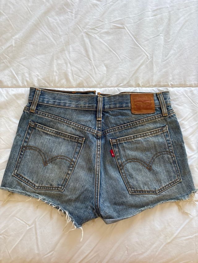 Pantalones cortos Shorts Levis Azules, Talla S-M.