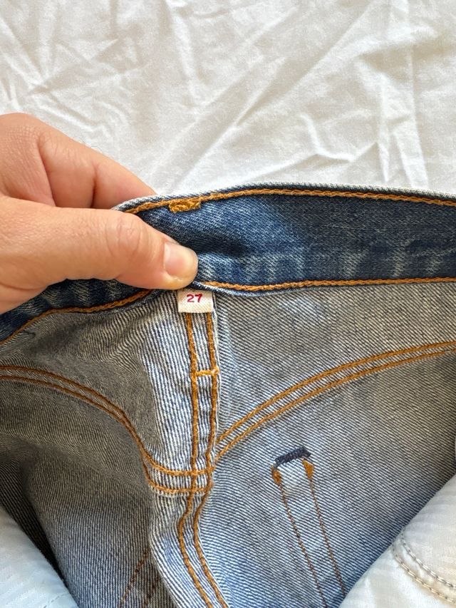 Pantalones cortos Shorts Levis Azules, Talla S-M.