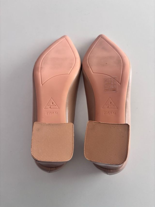 Zapatos bege tacón 37
