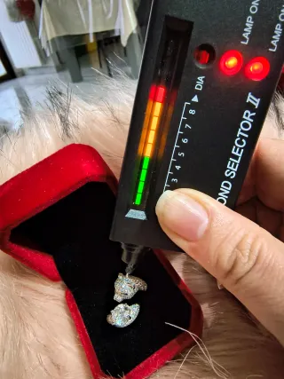 Anello Leopardo Moissanite 2ct Argento