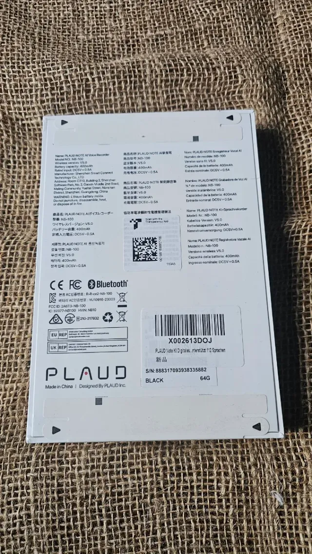 Grabadora de Voz IA Plaud Note Nueva