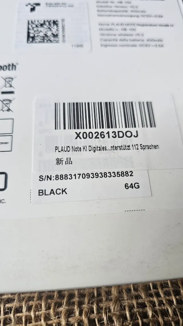 Grabadora de Voz IA Plaud Note Nueva