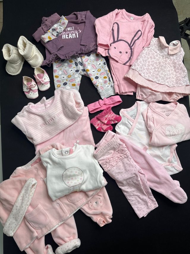 Lote Ropa muñeca bebé Reborn + accesorios