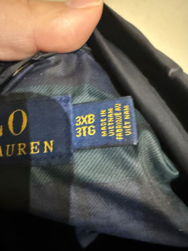 Plumífero Polo Ralph Lauren XXXL azul
