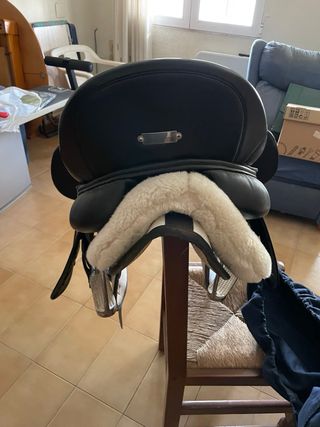 Silla de montar Zaldi Royal gel asiento profundo