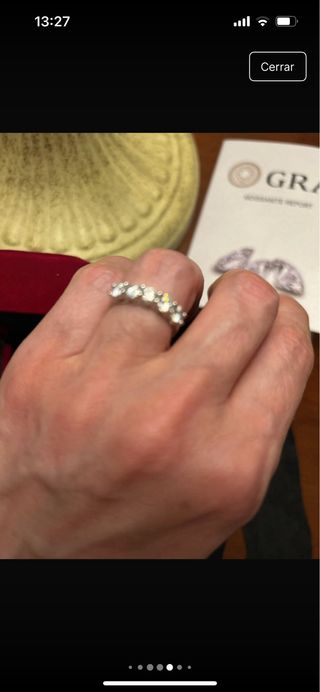 3 Anillos Moissanita GRA Brillan como Diamante