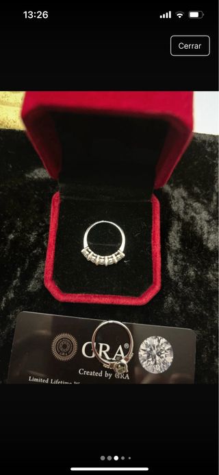 3 Anillos Moissanita GRA Brillan como Diamante