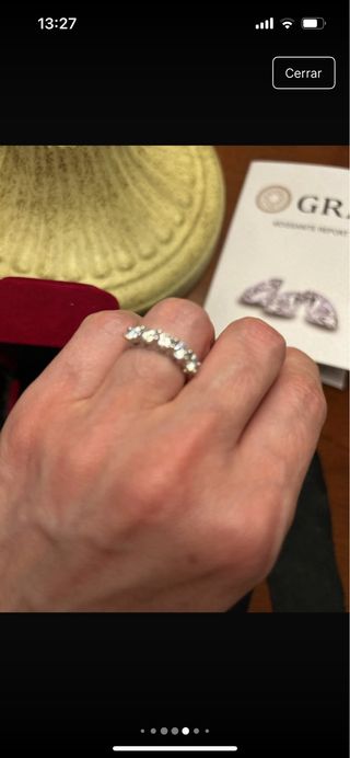 3 Anillos Moissanita GRA Brillan como Diamante