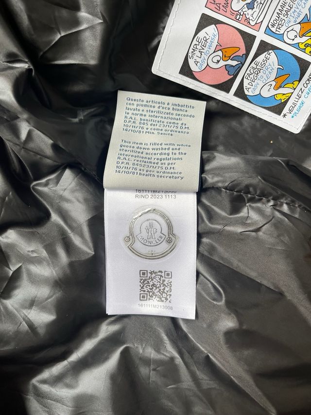 Abrigo Moncler Negro Talla S