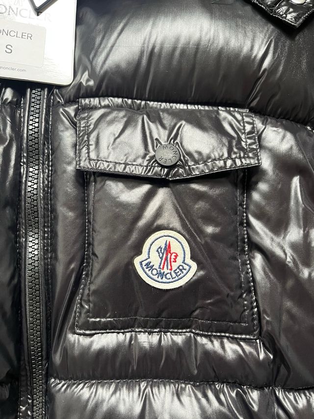 Abrigo Moncler Negro Talla S