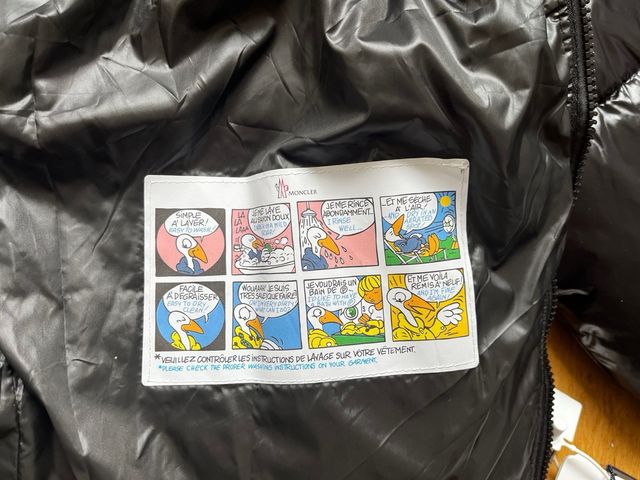 Abrigo Moncler Negro Talla S