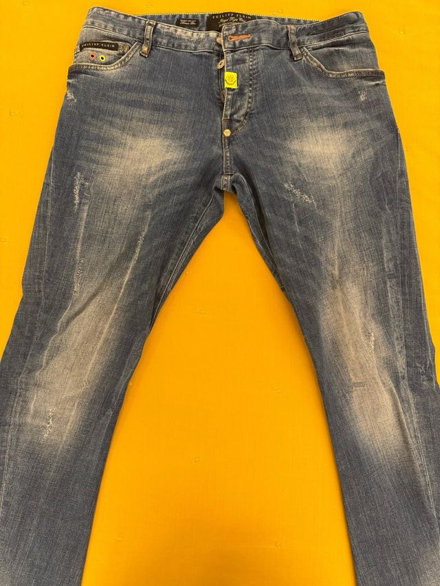 Vaqueros Philipp Plein Hombre Azules talla 33