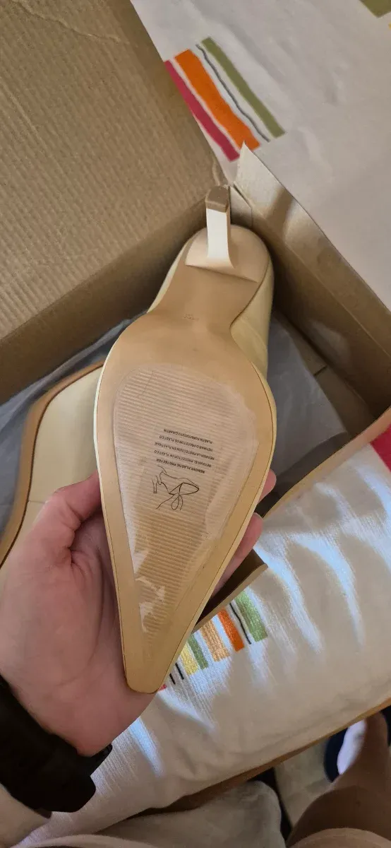 Tacones Mango Beige Nuevos