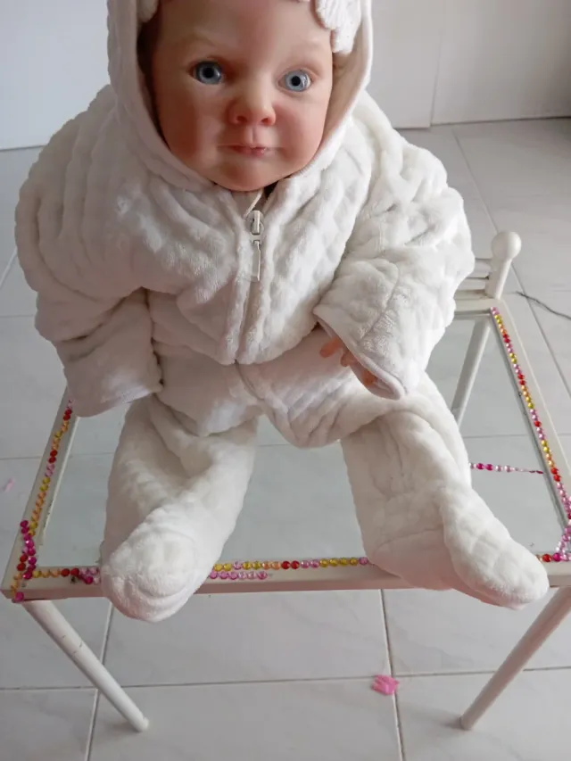 Enterito bebé blanco