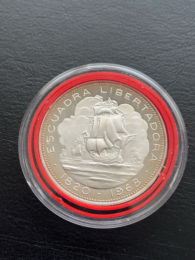 Moneda Chile 10 Pesos 1968 Plata