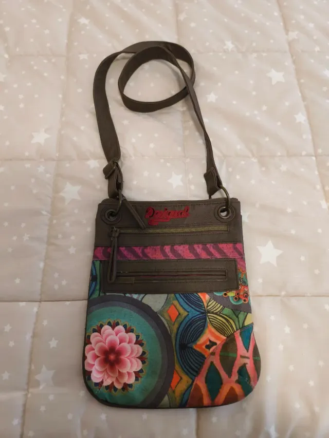 Bolso Desigual Marrón Multicolor