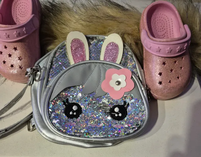 Zuecos rosas con estrellas Talla  22