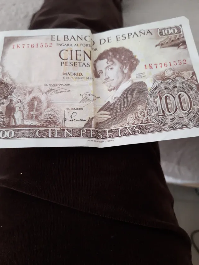 Billete 100 Pesetas España 19 de Noviembre 19...