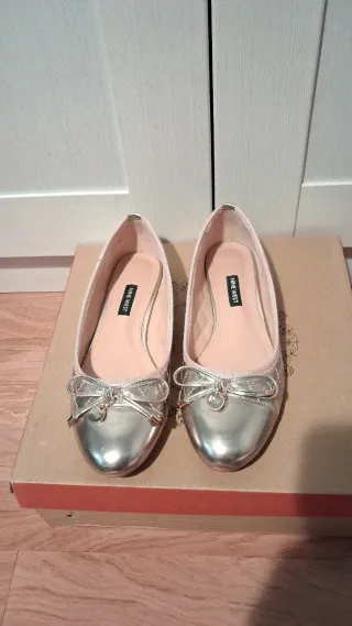 Bailarinas Nine West Doradas Talla 39