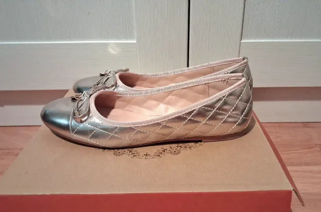Bailarinas Nine West Doradas Talla 39
