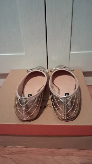 Bailarinas Nine West Doradas Talla 39