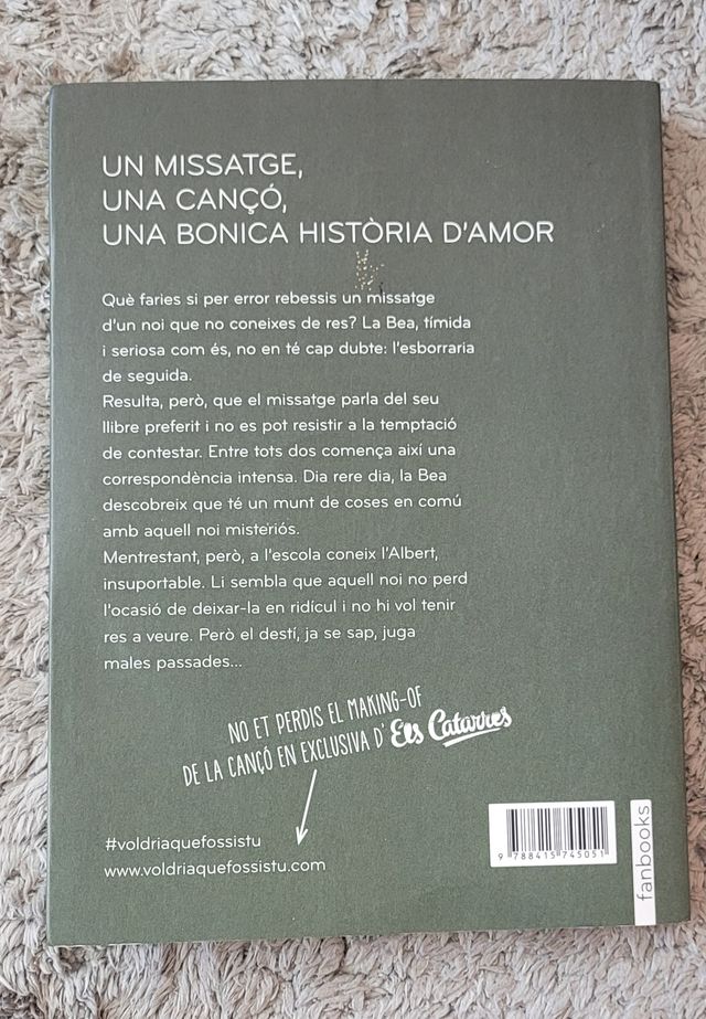 Voldria que fossis tu