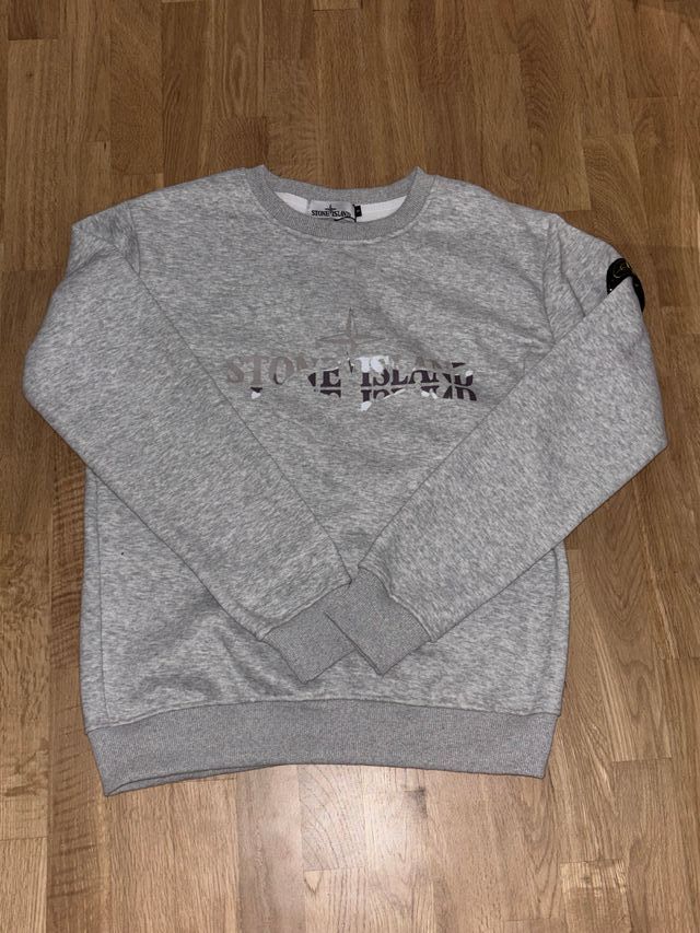 Sudadera Stone Island Gris Talla S