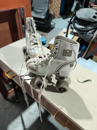 Patines infantiles blancos talla 29