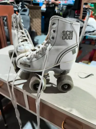 Patines infantiles blancos talla 29