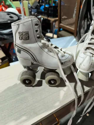 Patines infantiles blancos talla 29