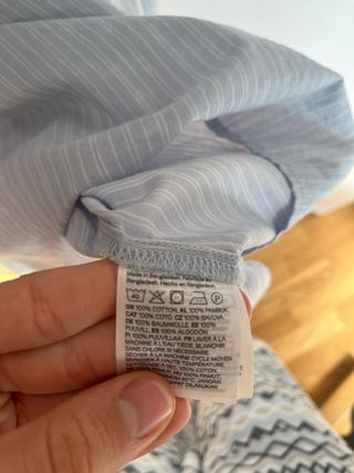 Blusa H&M rayas azules talla M