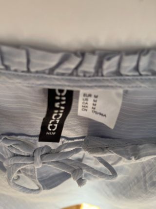 Blusa H&M rayas azules talla M