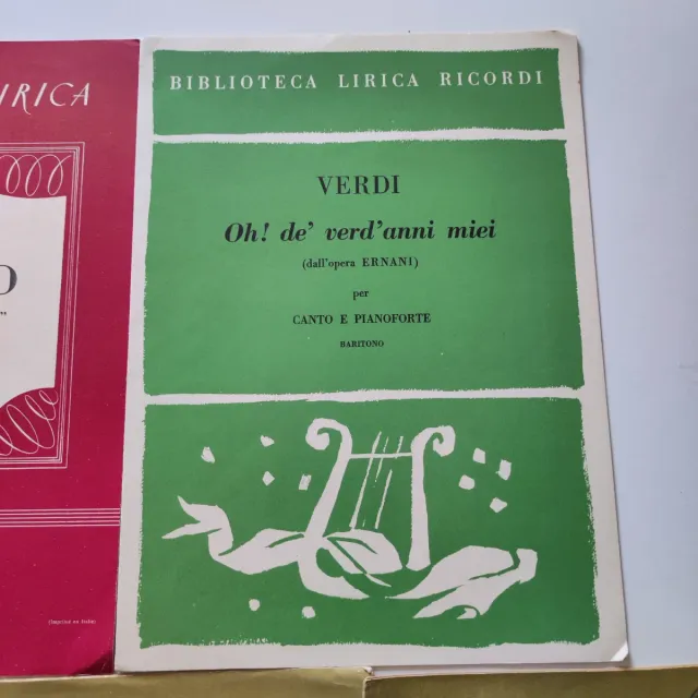 Spartiti musicali Ricordi Verdi Donizetti Massenet