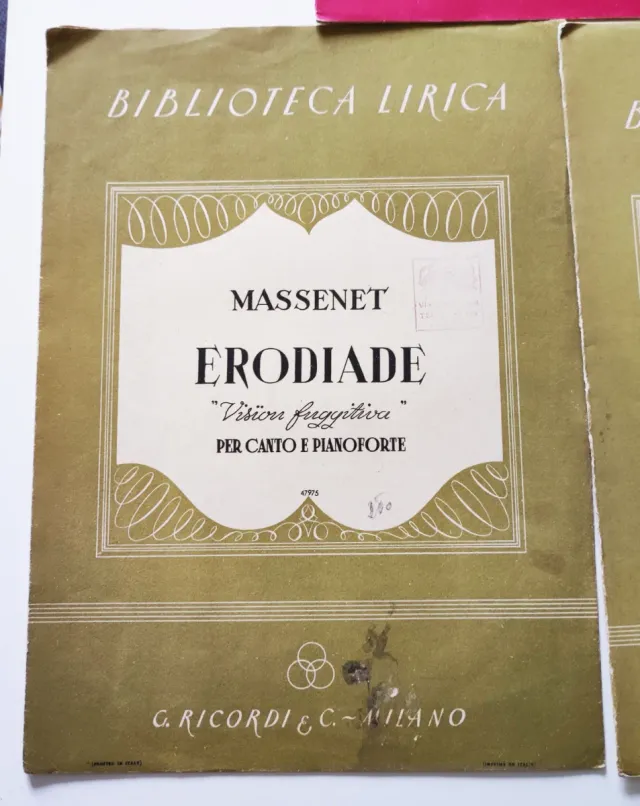 Spartiti musicali Ricordi Verdi Donizetti Massenet