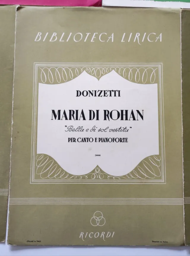 Spartiti musicali Ricordi Verdi Donizetti Massenet