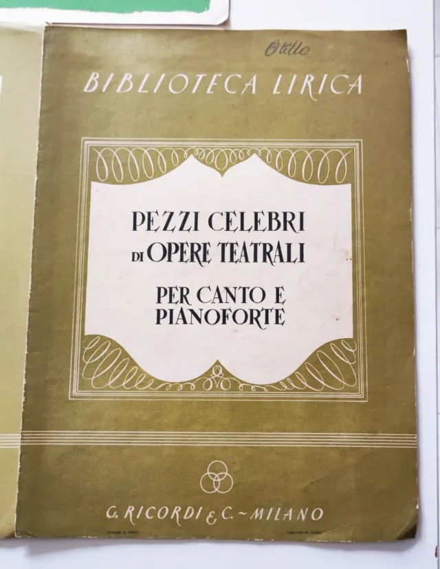 Spartiti musicali Ricordi Verdi Donizetti Massenet