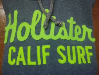 Sudadera niño Hollister Gris y Verde