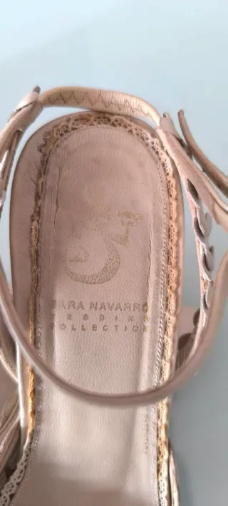 Zapatos de Novia Beige/Blanco