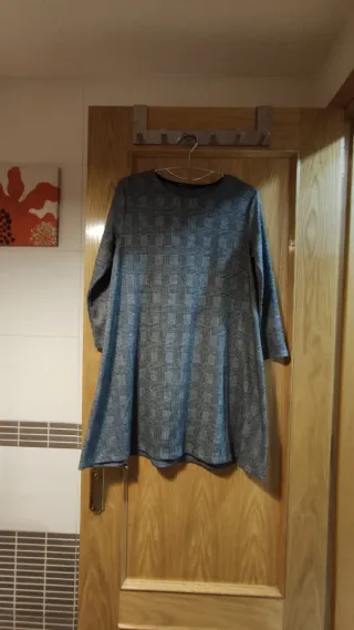 Vestido cuadros talla S