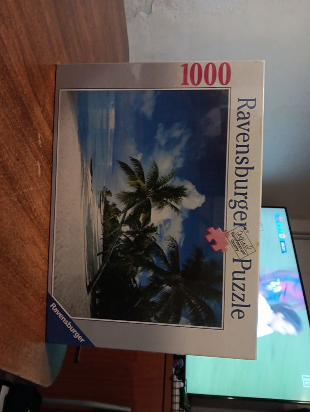 Puzzle Ravensburger 1000 piezas Playa Palmeras