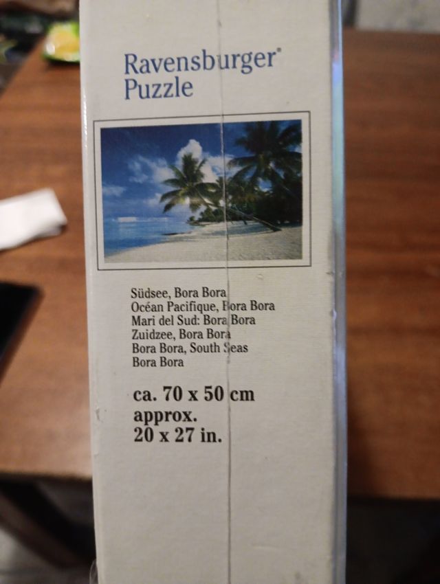 Puzzle Ravensburger 1000 piezas Playa Palmeras