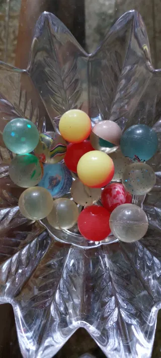 Biglie in vetro + in gomma