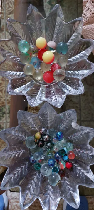 Biglie in vetro + in gomma