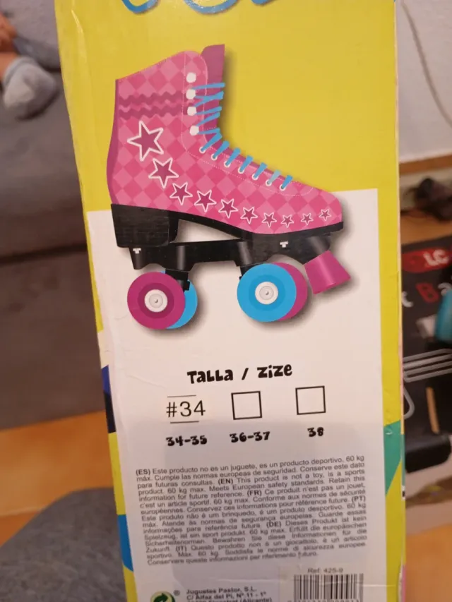 Patines de 4 ruedas para niña