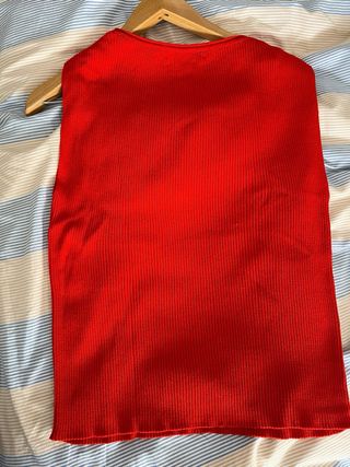 Camiseta Mango Básicos Roja Talla M