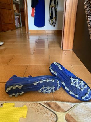 Botas de fútbol Adidas Predator azules talla 36