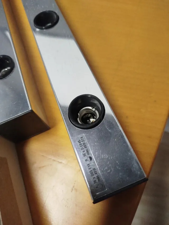 Applique per camerino con 10 lampadine