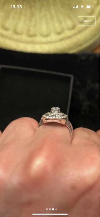 Anillo Plata Circonitas Talla 14